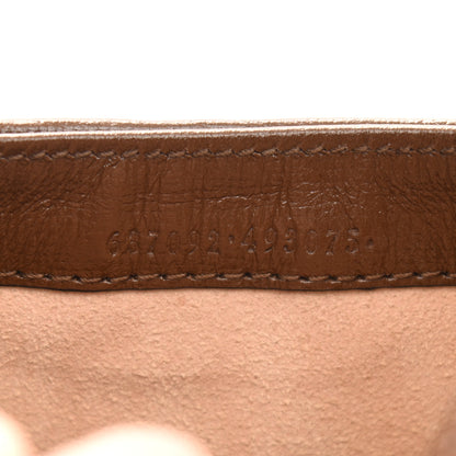 Gucci GG Supreme Monogram Azalea Calfskin Web Mini Jackie 1961 Hobo Beige Ebony Brown Sugar 7 of 10