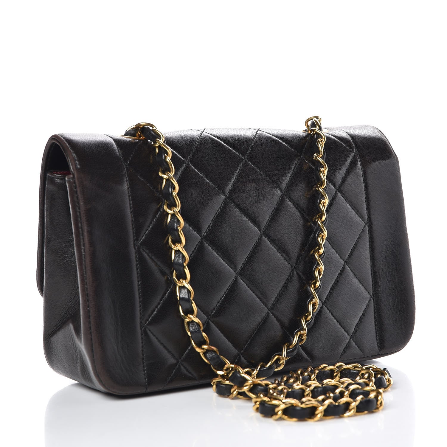 Chanel Lambskin Quilted Small Single Flap Black 3 of 12