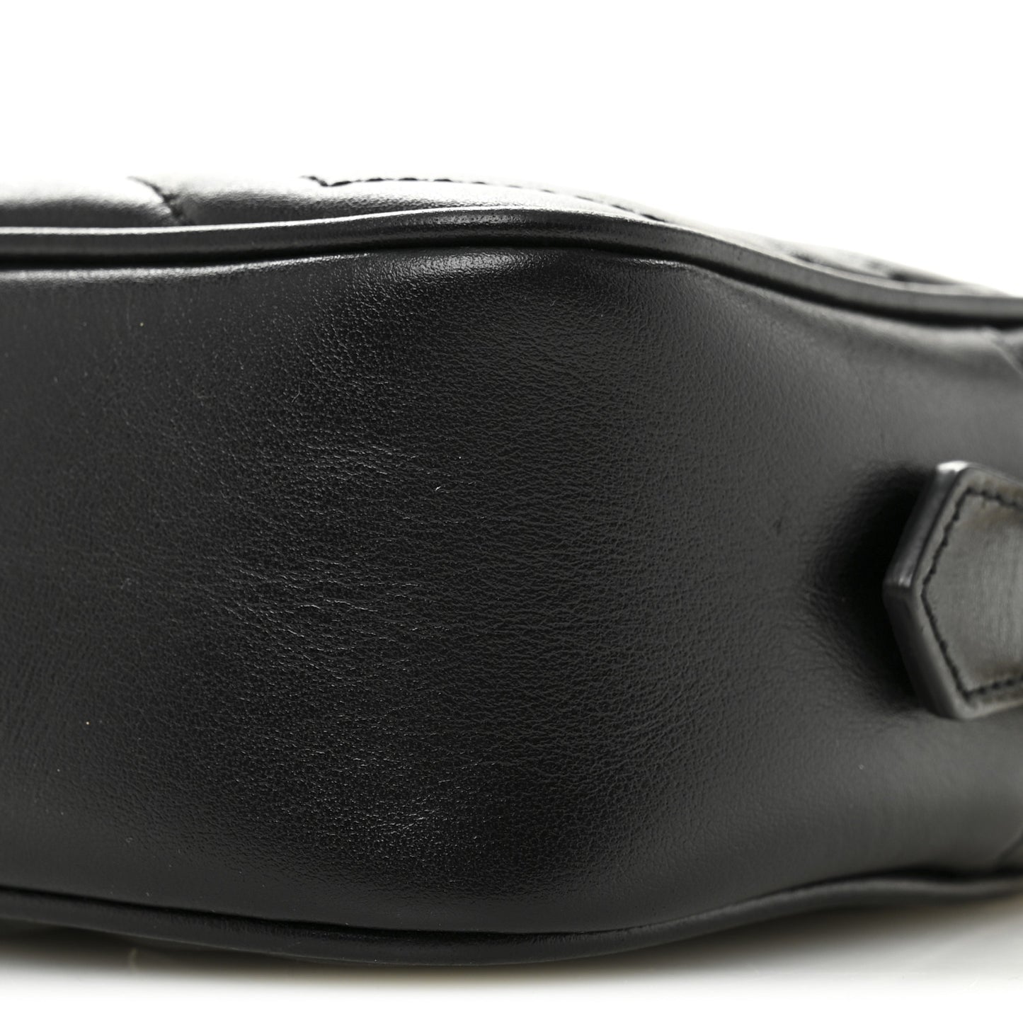 Calfskin Matelasse Mini GG Marmont Chain Shoulder Bag Black