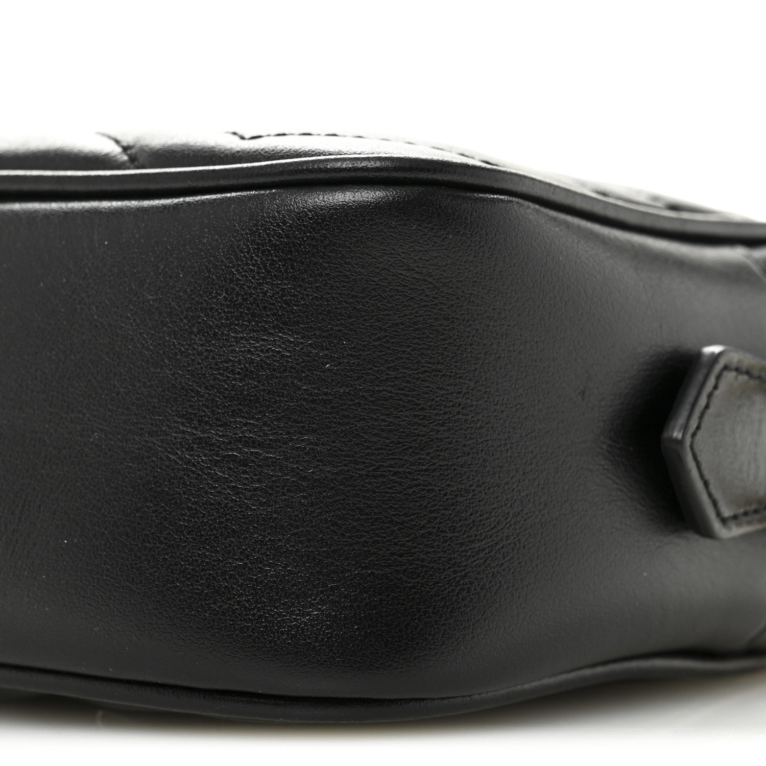 Gucci Calfskin Matelasse Mini GG Marmont Chain Shoulder Bag Black 10 of 10