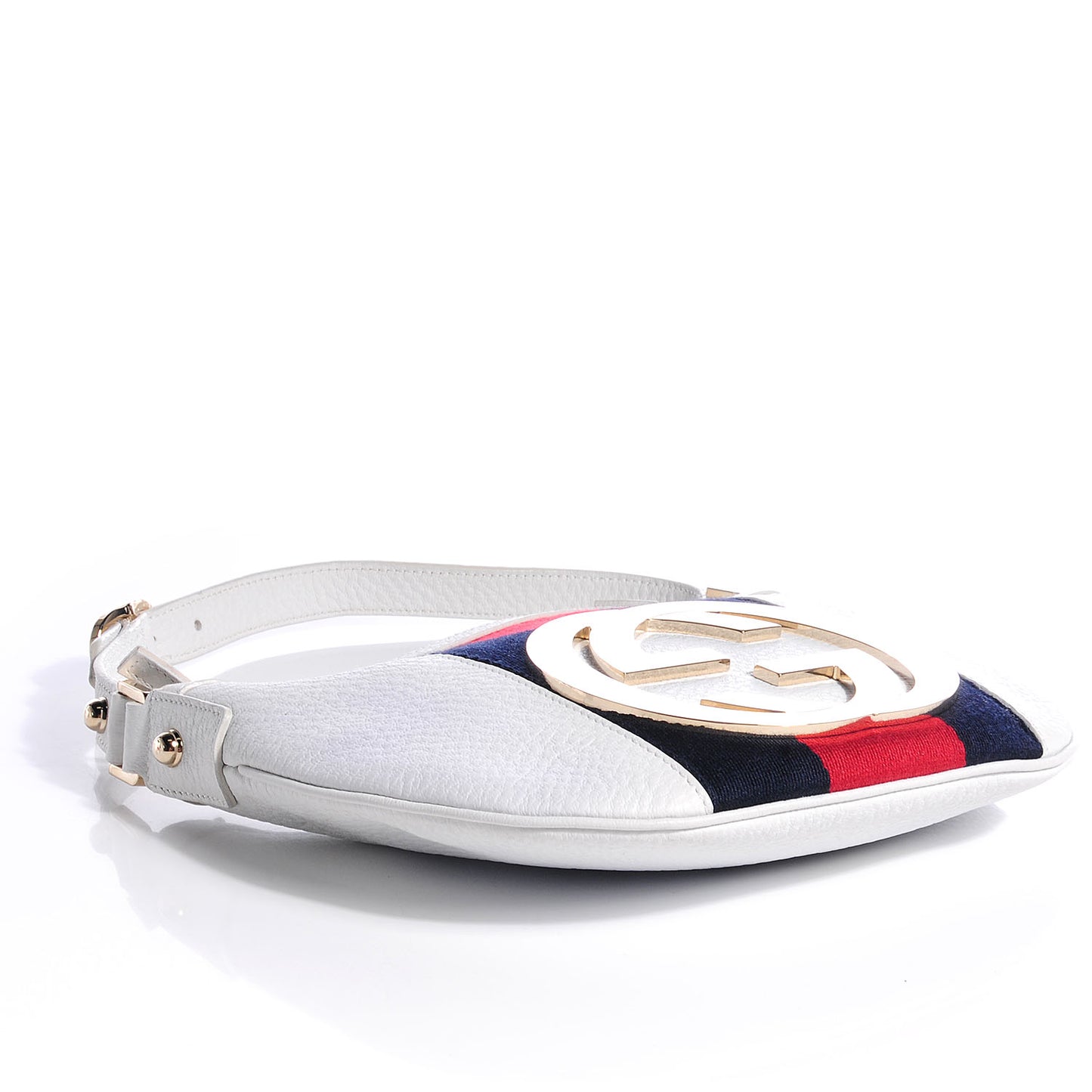 Leather Small Blondie Hobo White