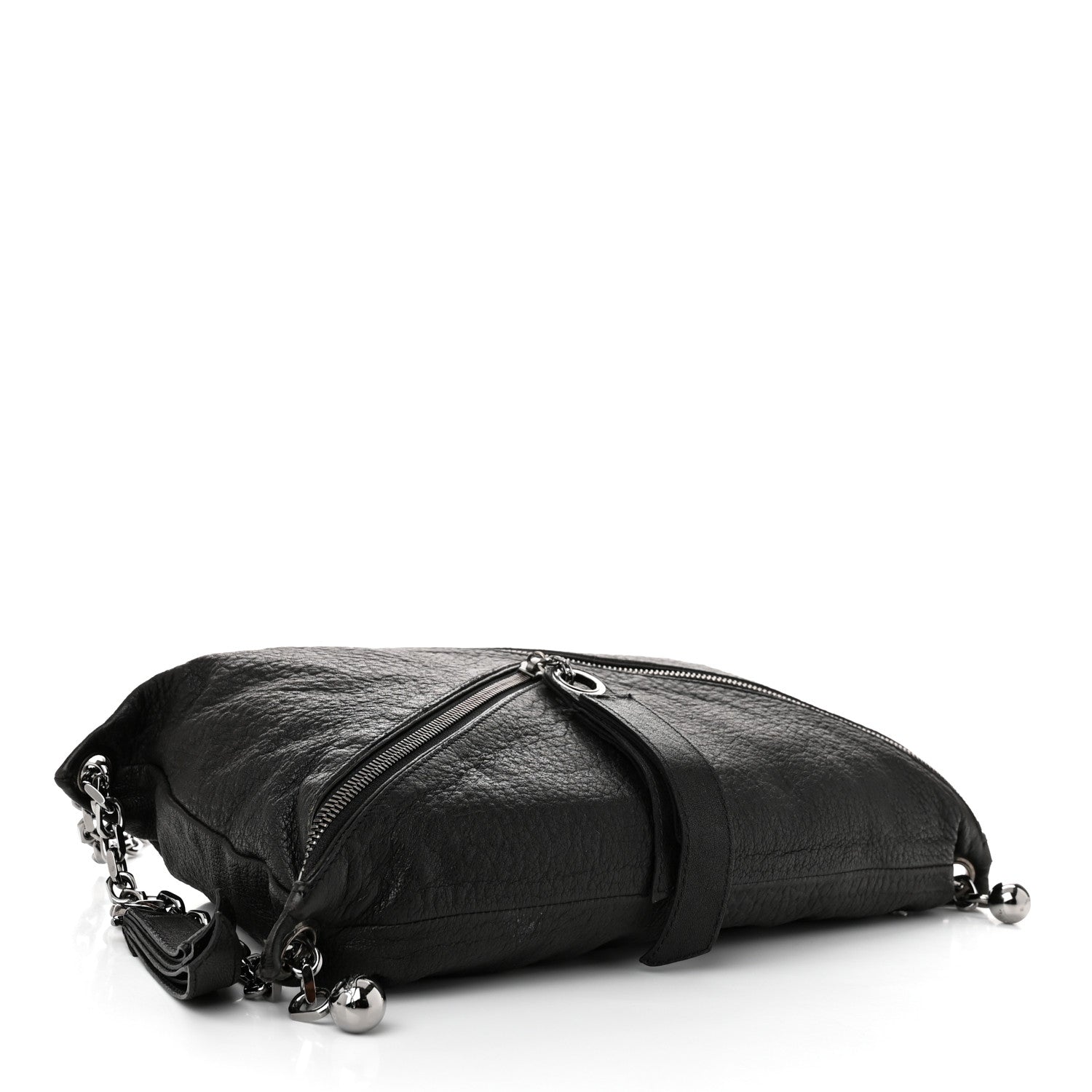 Christian Louboutin Nappa Okapi Medium Trophe Shoulder Bag Black 4 of 10