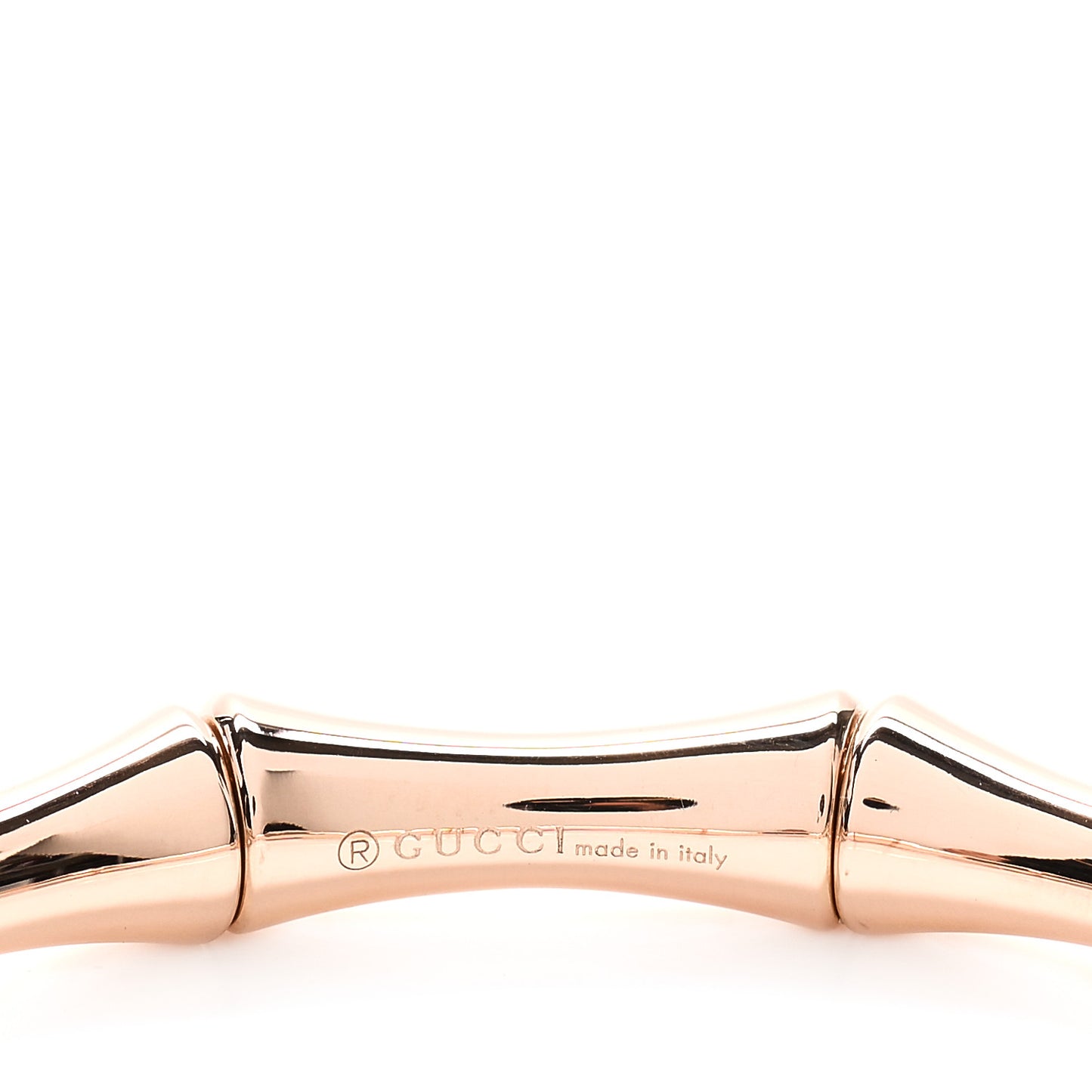 18K Rose Gold Medium Bamboo Spring Bracelet 17