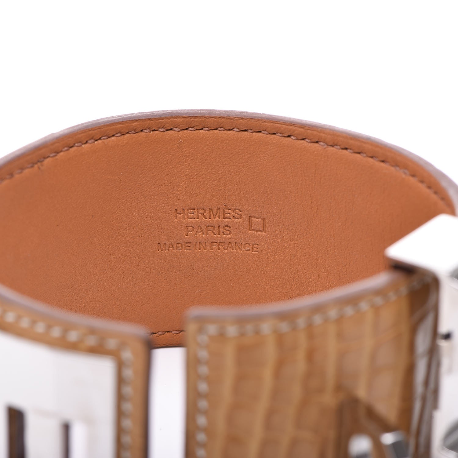 Hermes Matte Alligator Collier de Chien CDC Bracelet S Maize 4 of 6