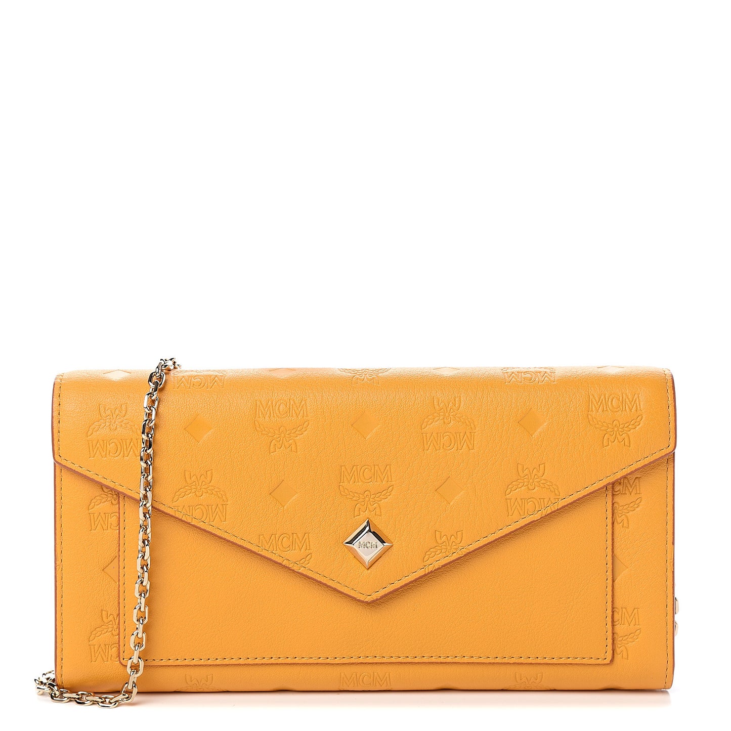 Calfskin Ottomar Wallet On Chain Mango