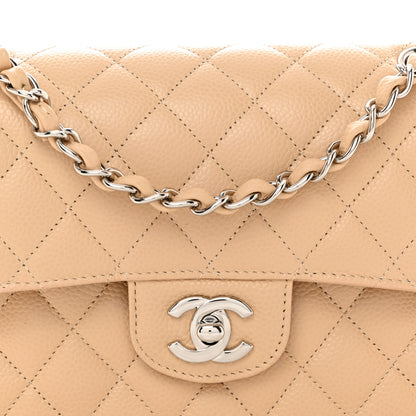 Chanel Caviar Quilted Small Double Flap Beige 8 of 10