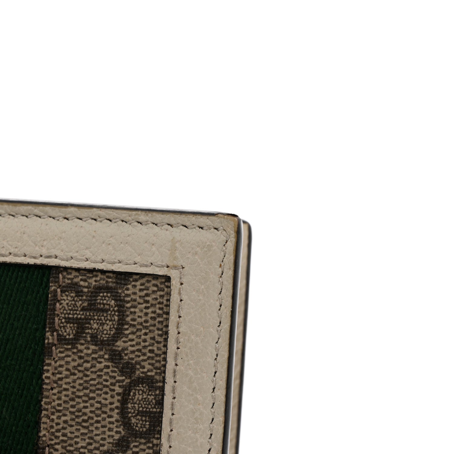 Gucci GG Supreme Monogram Web Queen Margaret Card Case Wallet Beige Mystic White 13 of 16