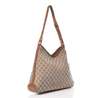Gucci Monogram Medium Marrakech Hobo Camel 4 of 21