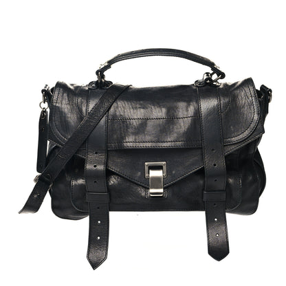 Proenza Schouler Lambskin Medium PS1 Satchel Black 1 of 14