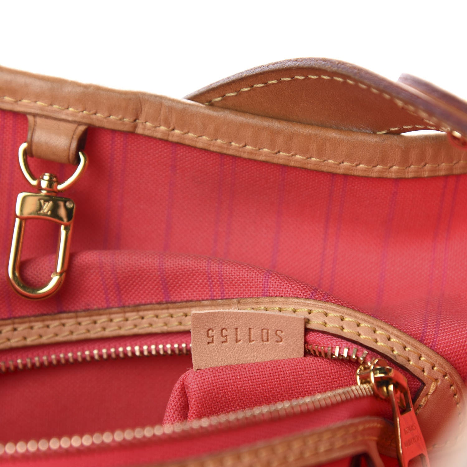 Louis Vuitton Damier Azur Delightful MM Pink 10 of 11