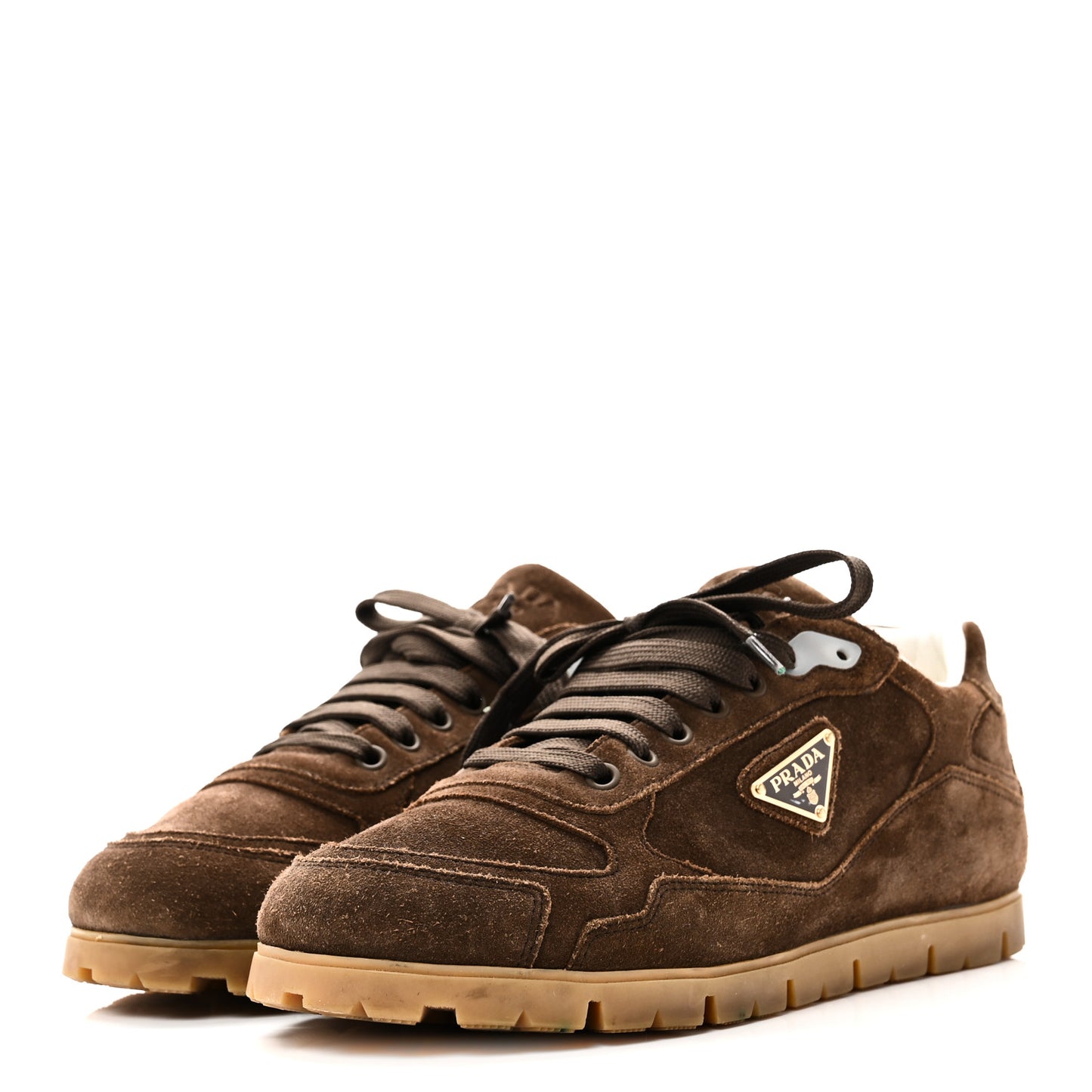 Scamosciato Suede Triangle Mens Trail Sneakers 7 Moro