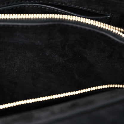 Valentino Garavani Pebbled Calfskin Small Rockstud Single Handle Flap Bag Black 10 of 15