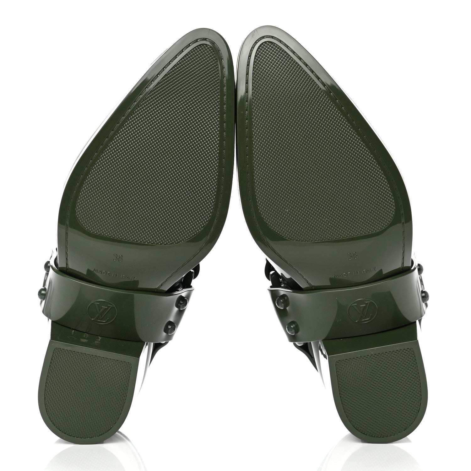 Louis Vuitton Rubber Monogram Rhapsody Ankle Boots 38 Kaki 5 of 8