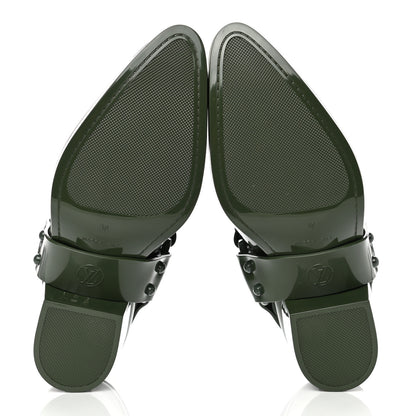 Louis Vuitton Rubber Monogram Rhapsody Ankle Boots 38 Kaki 5 of 8