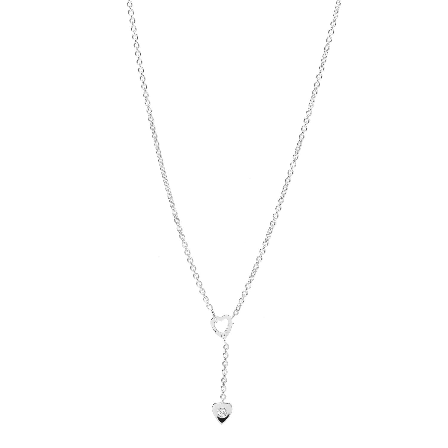 Cartier 18K White Gold Diamond Mon Amour Lariat Necklace 1 of 5