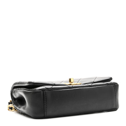 Chanel Shiny Lambskin Small Chain Is More Flap Black 4 of 11