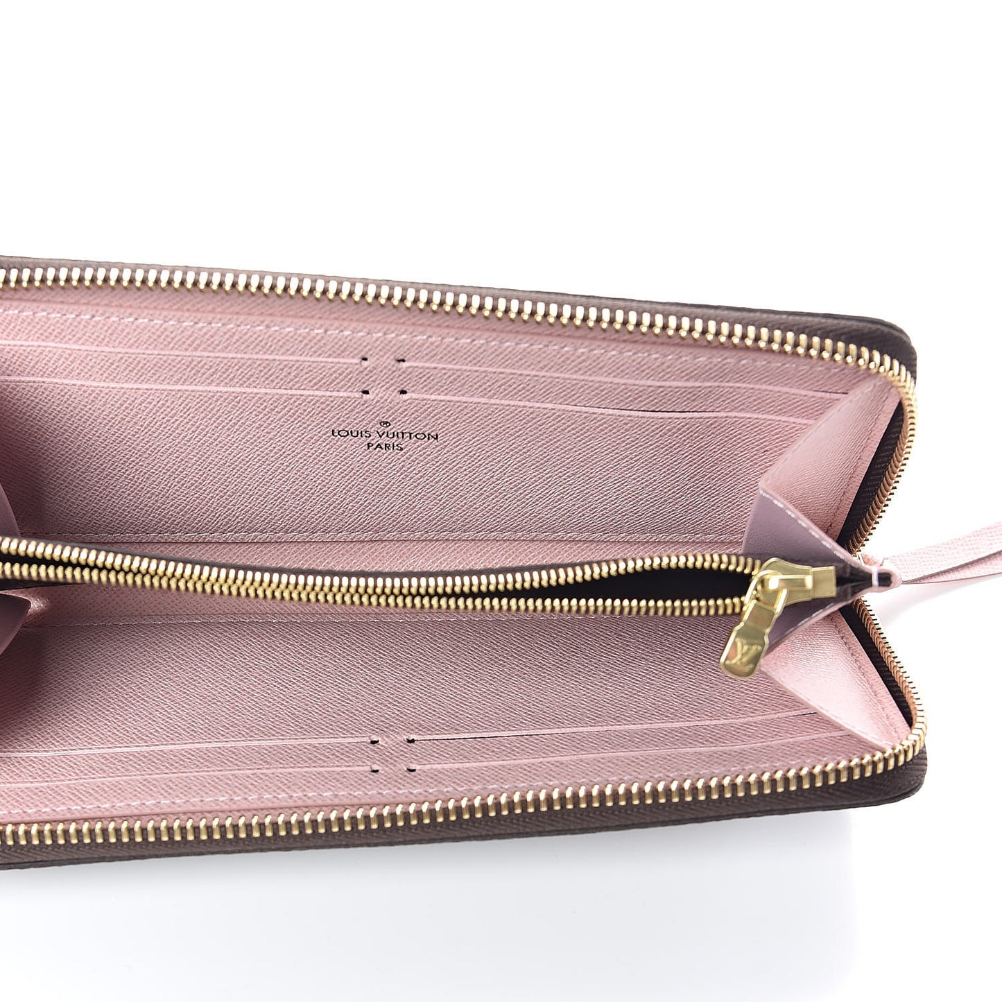 Monogram Clemence Wallet Rose Ballerine