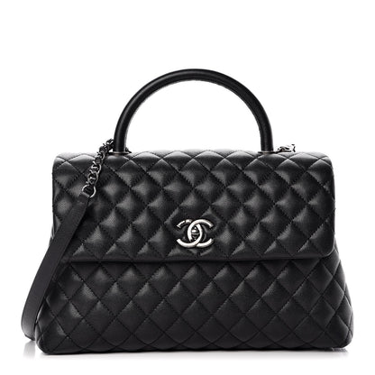 Chanel Caviar Quilted Medium Coco Handle Flap Black 1 of 8