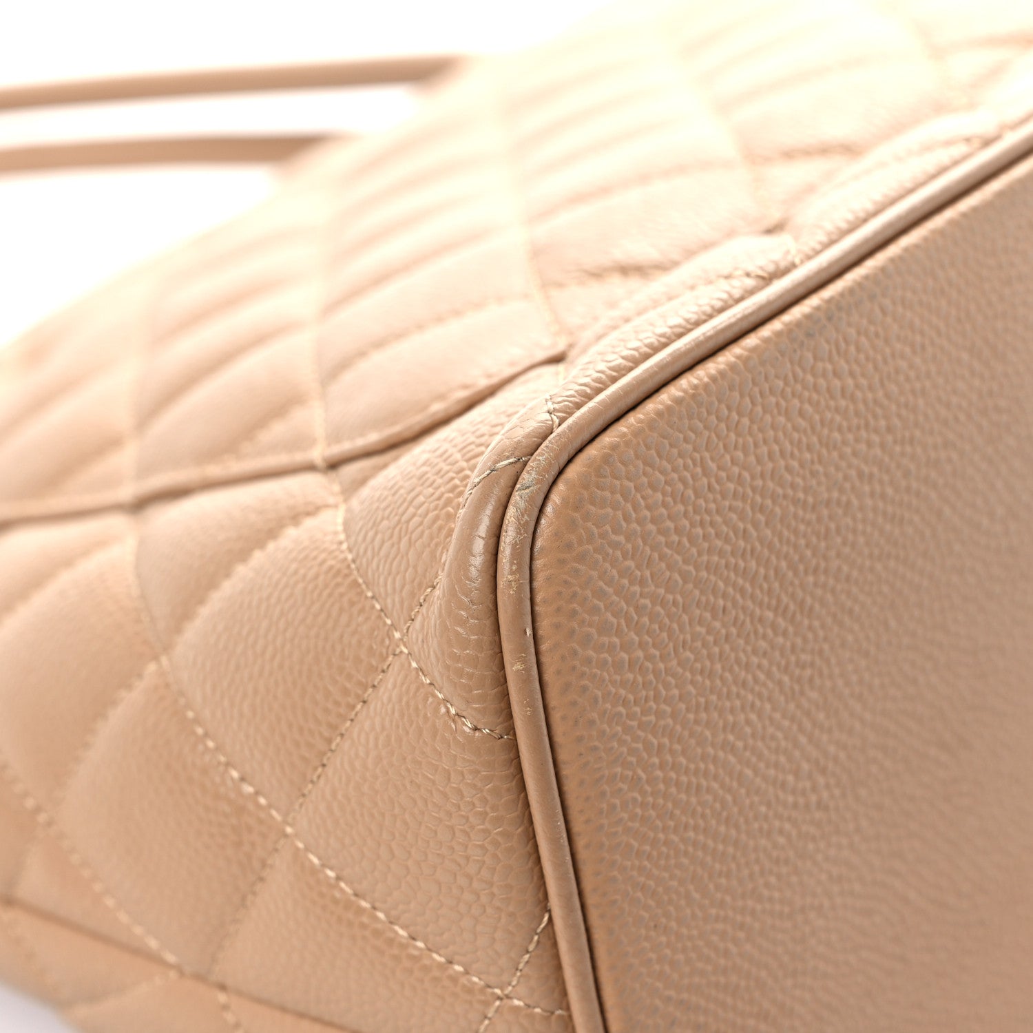 Chanel Caviar Quilted Medallion Tote Beige 10 of 16