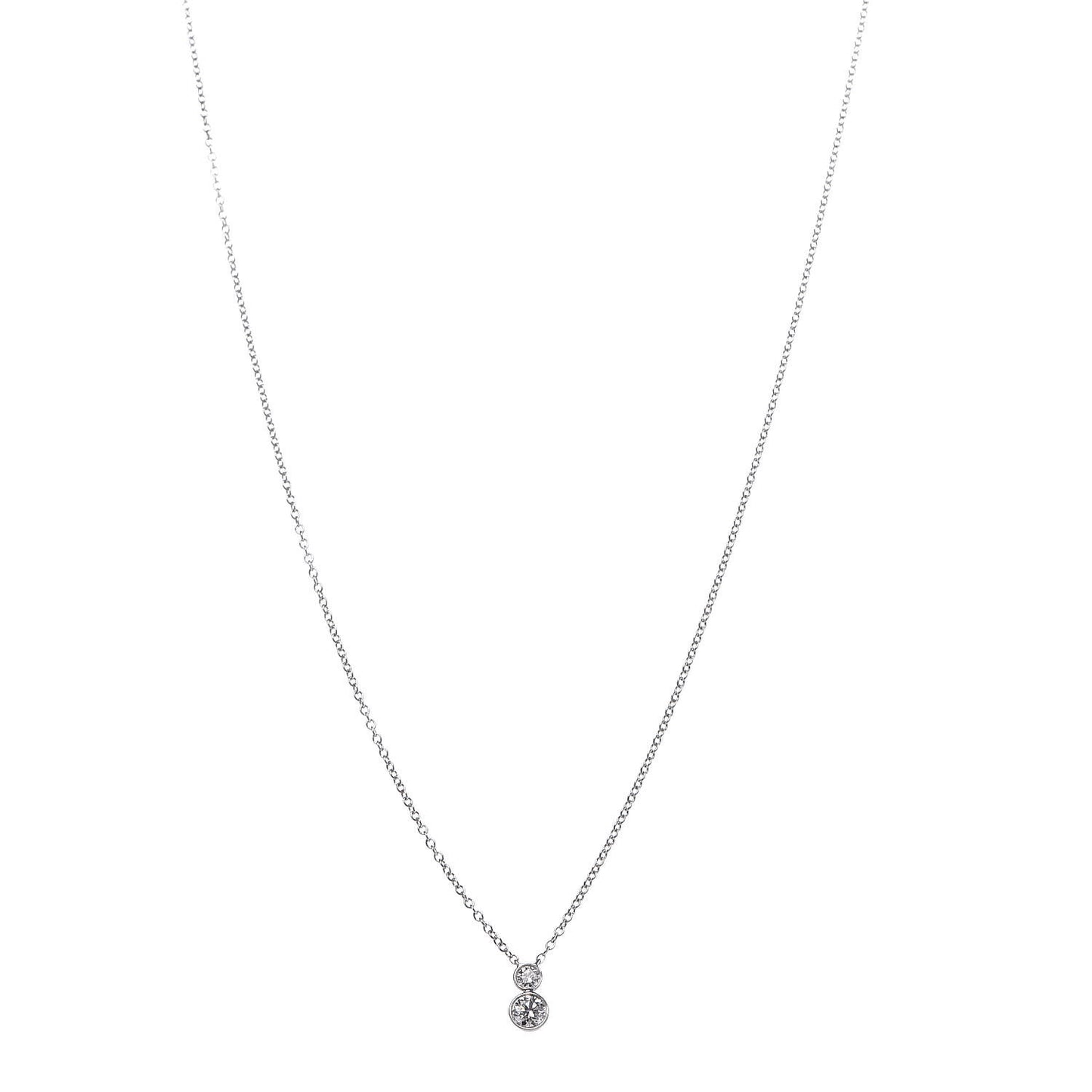 Platinum Diamond 0.19ct Jazz Pendant Necklace