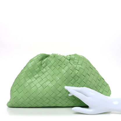 Bottega Veneta Nappa Maxi Intrecciato The Pouch Oversized Clutch Pistachio 2 of 12