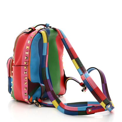 Valentino Garavani Calfskin 1973 Mini Rockstud Backpack Multicolor 3 of 10