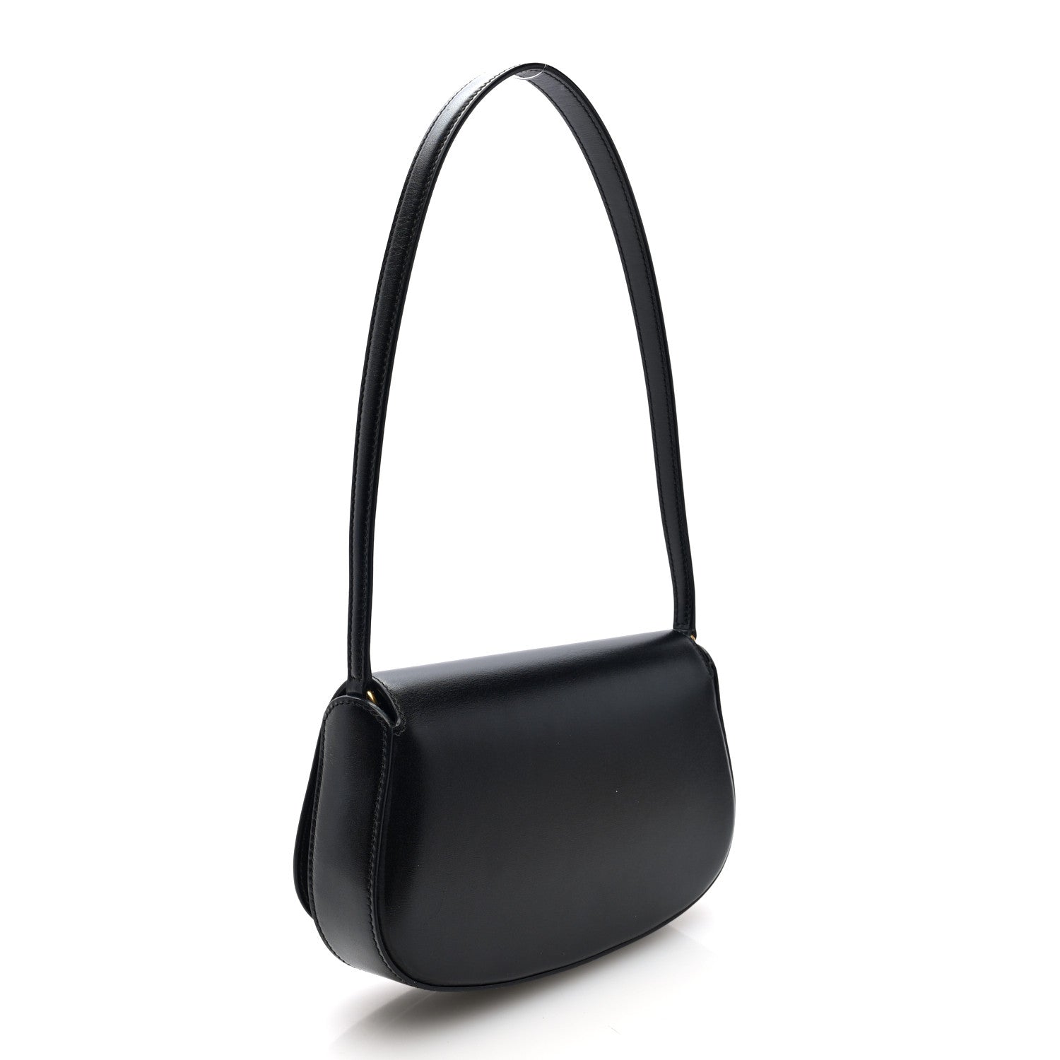 Saint Laurent Box Calfskin Mini Voltaire Shoulder Bag Black 3 of 9