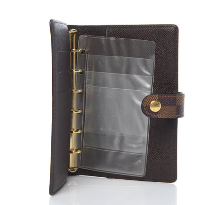 Louis Vuitton Damier Ebene Small Ring Agenda Cover 6 of 7