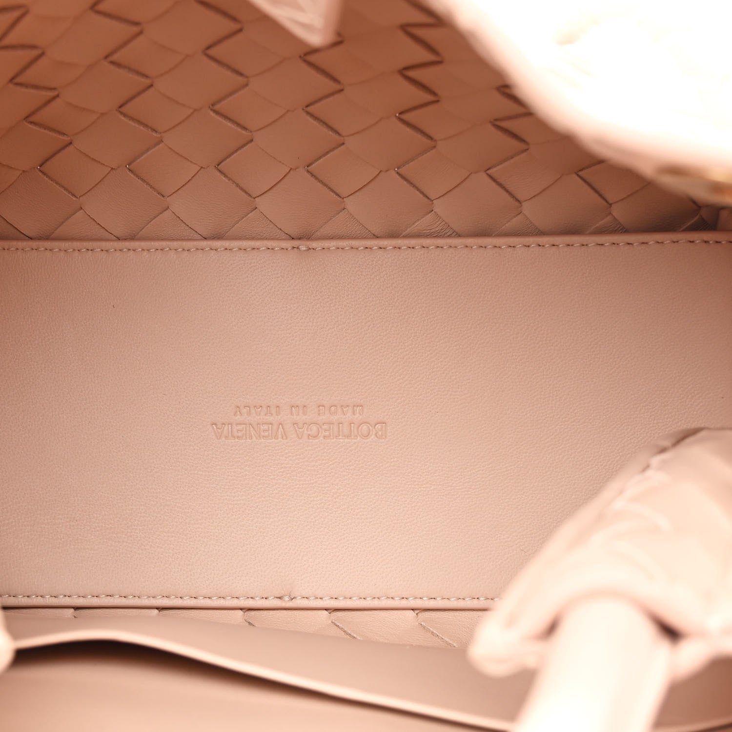 Bottega Veneta Nappa Intrecciato Small Andiamo Shoulder Bag Lotus 5 of 9