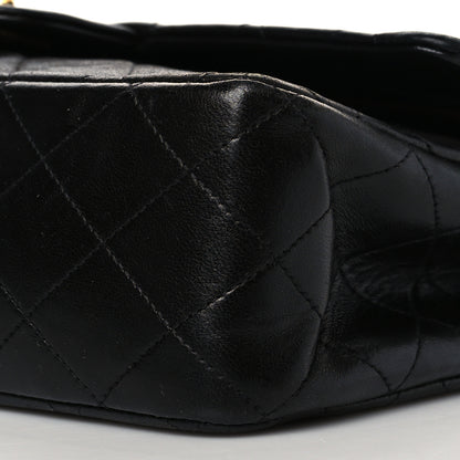 Chanel Lambskin Quilted Medium Double Flap Black 10 of 12