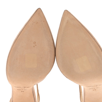 Jimmy Choo Suede Lancer 100 Pumps 39 Ballet Pink 10 of 14