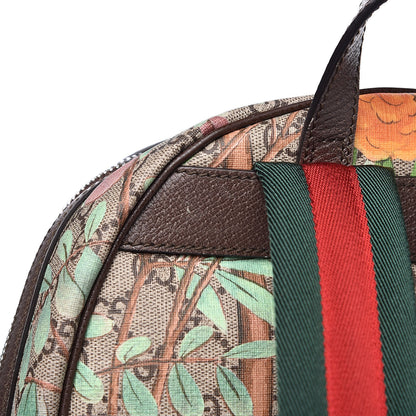 Gucci GG Supreme Monogram Tian Web Small Day Backpack Beige Multicolor New Acero 8 of 16