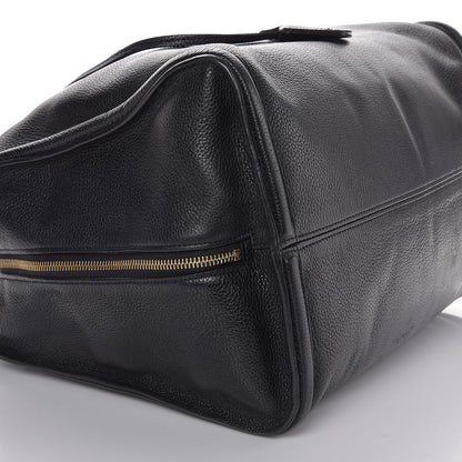 Alexander McQueen Pebbled Calfskin Large Skull Padlock Zip Around Tote Black 19 of 19