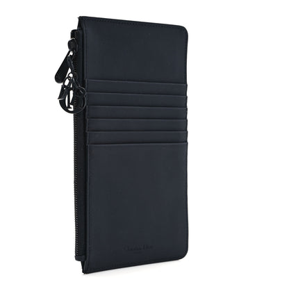 Christian Dior Ultra Matte Calfskin Cannage Large Lady Dior Zip Wallet Black 3 of 6