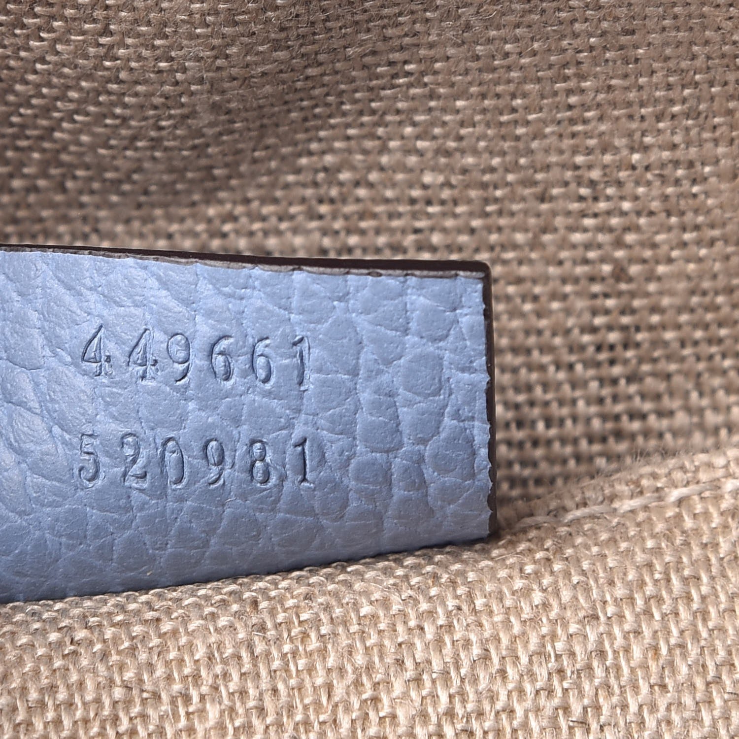 Gucci Dollar Calfskin Small GG Charm Dome Bag Mineral Blue 11 of 11