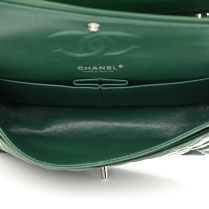 Chanel Patent Calfskin Quilted Medium Double Flap Green 6 of 19