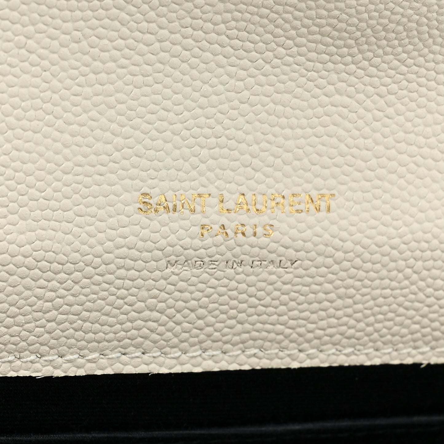Grain De Poudre Textured Mixed Matelasse Triquilt Monogram Clutch Blanc Vintage