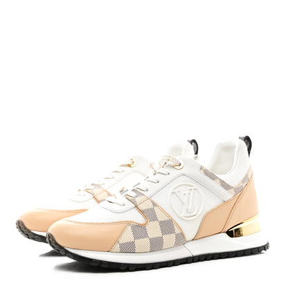 Louis Vuitton Calfskin Damier Azur Run Away Sneakers 39.5 White 3 of 9