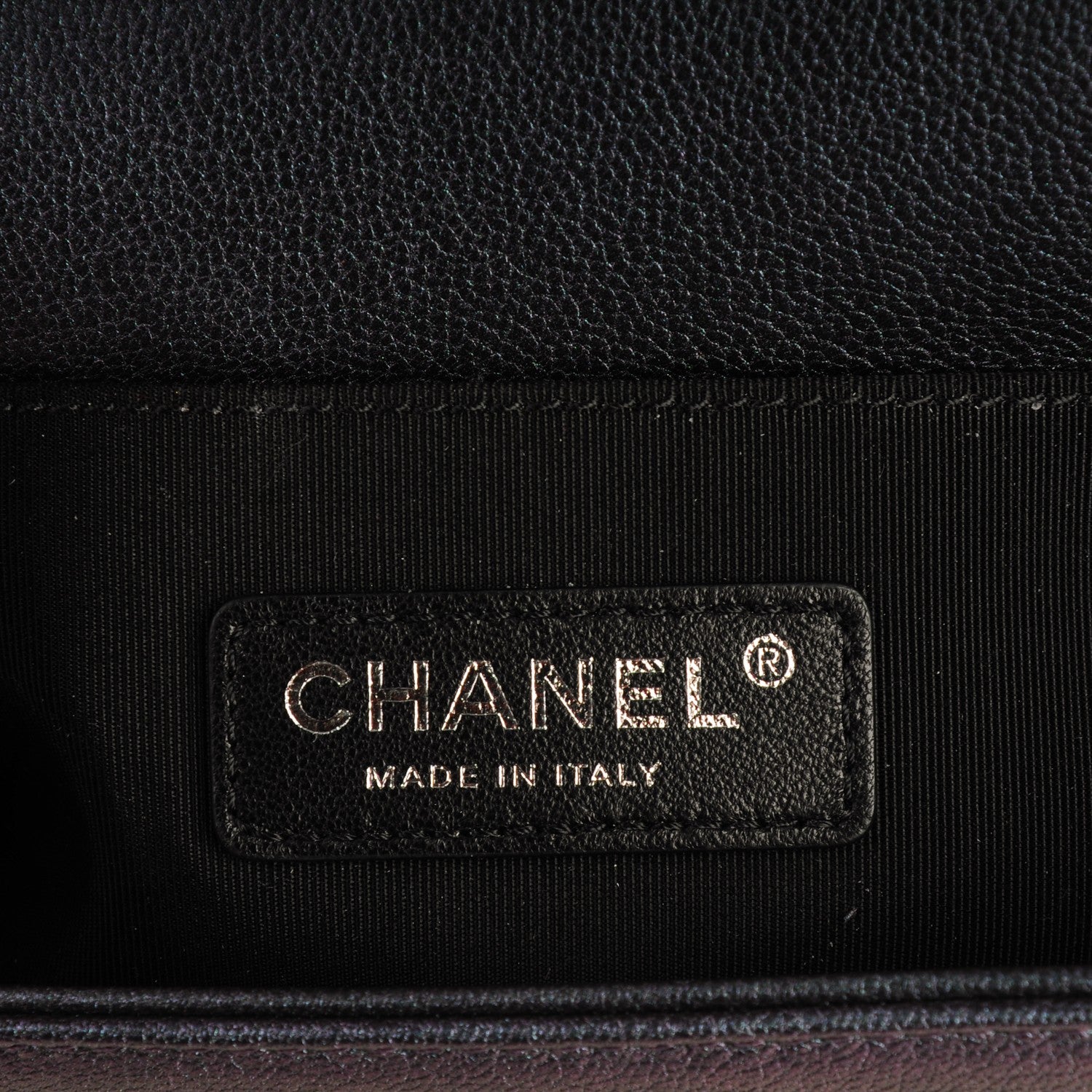 Chanel Iridescent Goatskin Quilted Small Boy Flap Purple 6 of 7