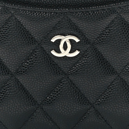 Chanel Caviar Quilted CC Zip Card Holder Black 8 of 12