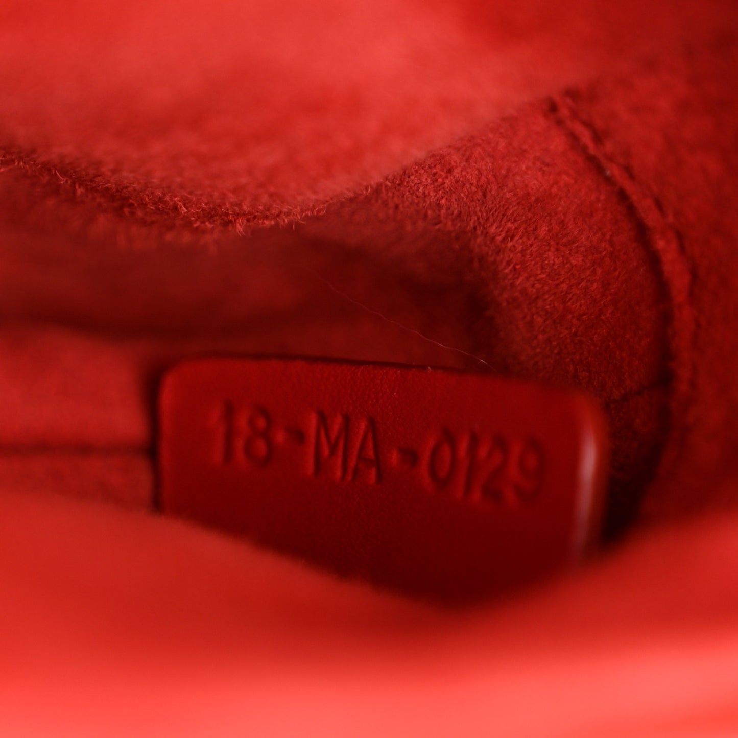 Ultra Matte Calfskin Mini Saddle Bag Red