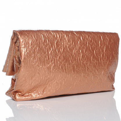 Louis Vuitton Jacquard Quilted Monogram Limelight Clutch GM Rose Gold 3 of 7