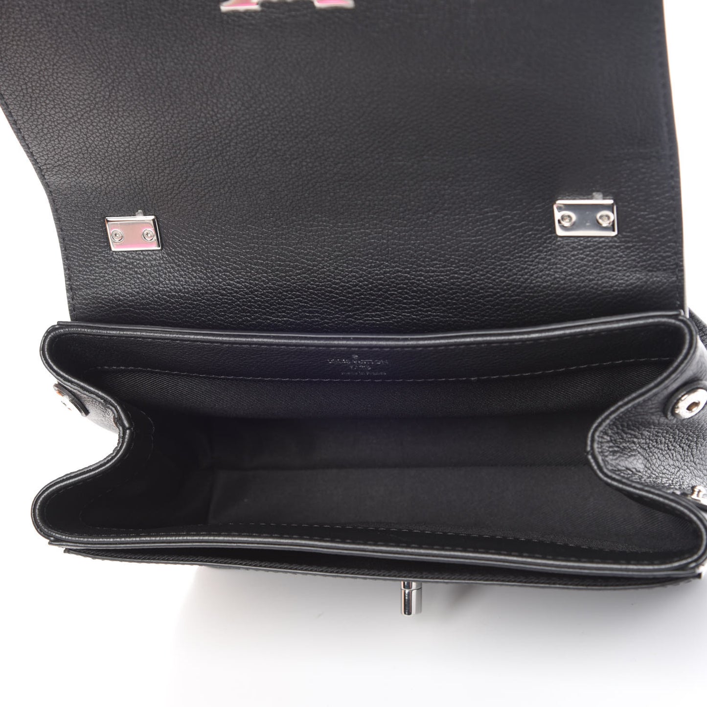 Calfskin Lockme II Chain Bag BB Black