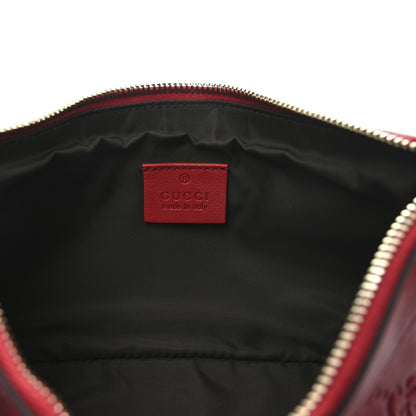 Gucci Guccissima Signature New Britt Wristlet Red 6 of 8