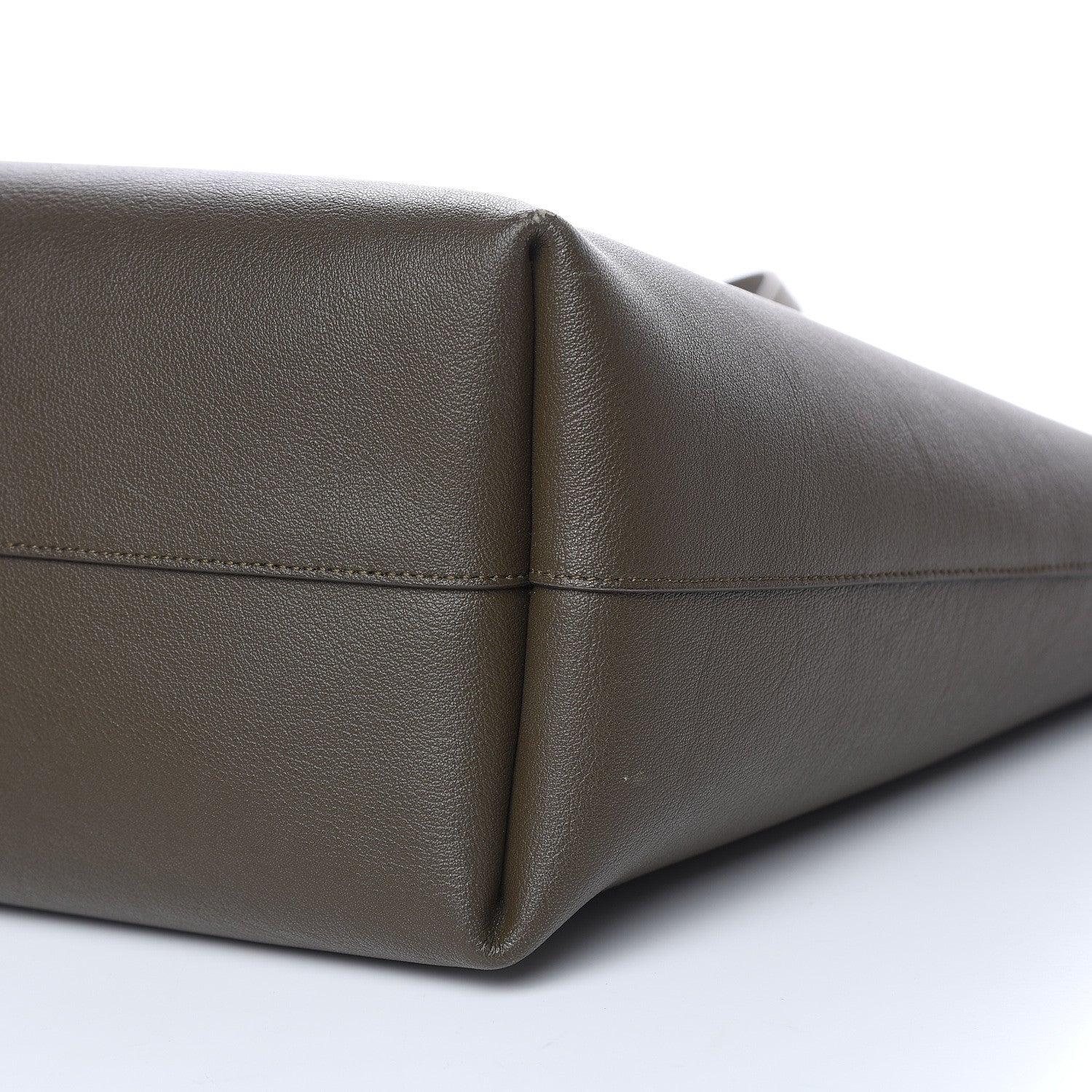 Saint Laurent Calfskin Large Shopping Tote Kaki Militaire 11 of 12