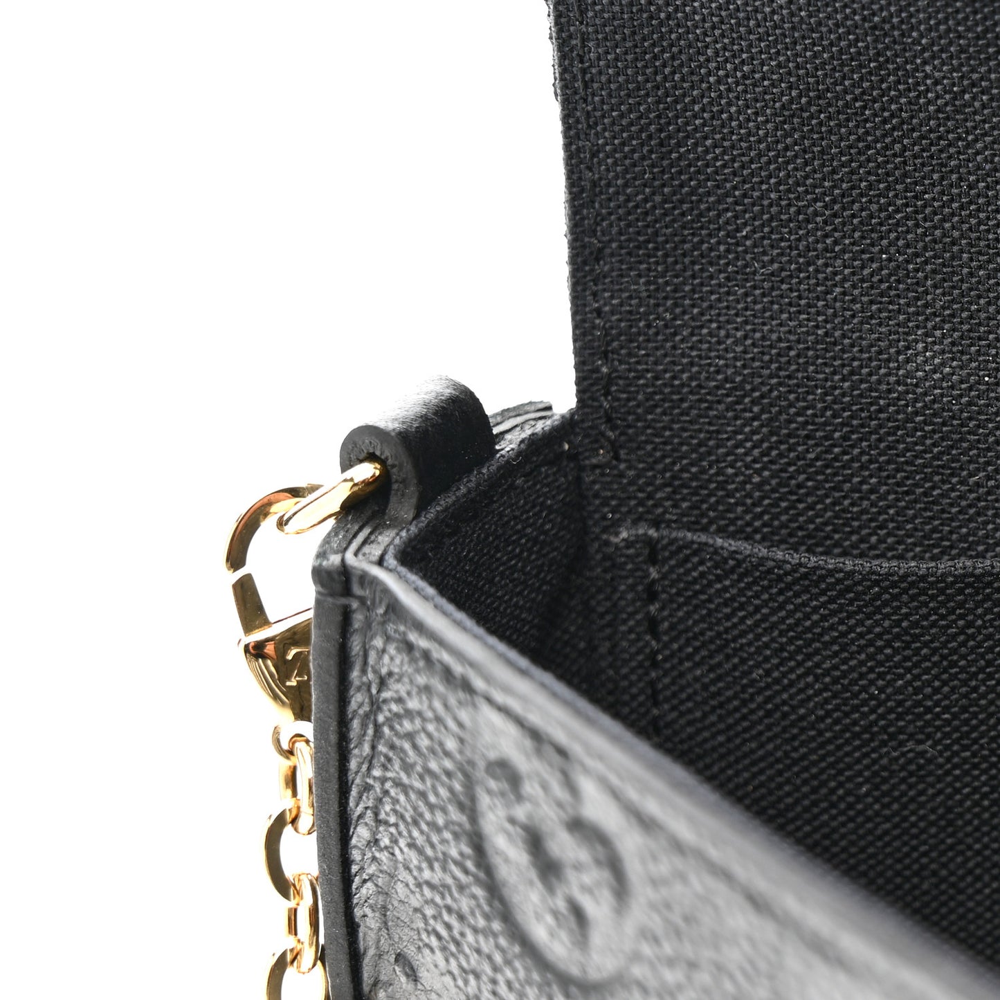 Empreinte Pochette Felicie Chain Wallet Black