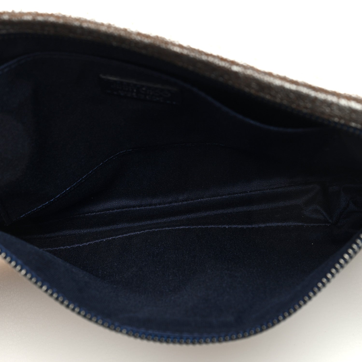 Jimmy Choo Metallic Grainy Goatskin Zena Clutch Platinum 5 of 6