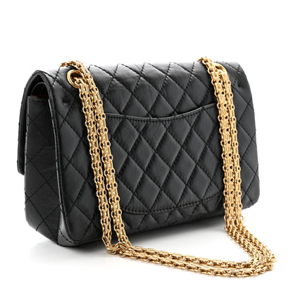 Chanel Aged Calfskin Quilted 2.55 Reissue 225 Flap Black 3 of 11