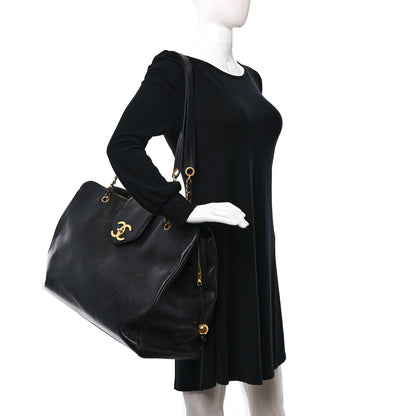 Chanel Caviar XL Weekender Bag Black 2 of 9