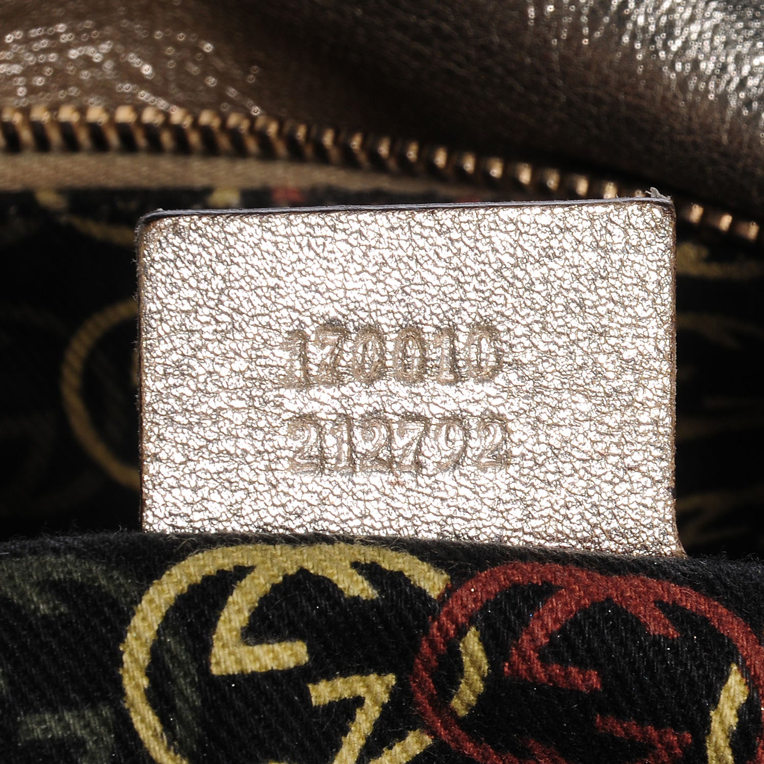 Gucci Metallic Leather Britt Medium Boston Gold 7 of 7